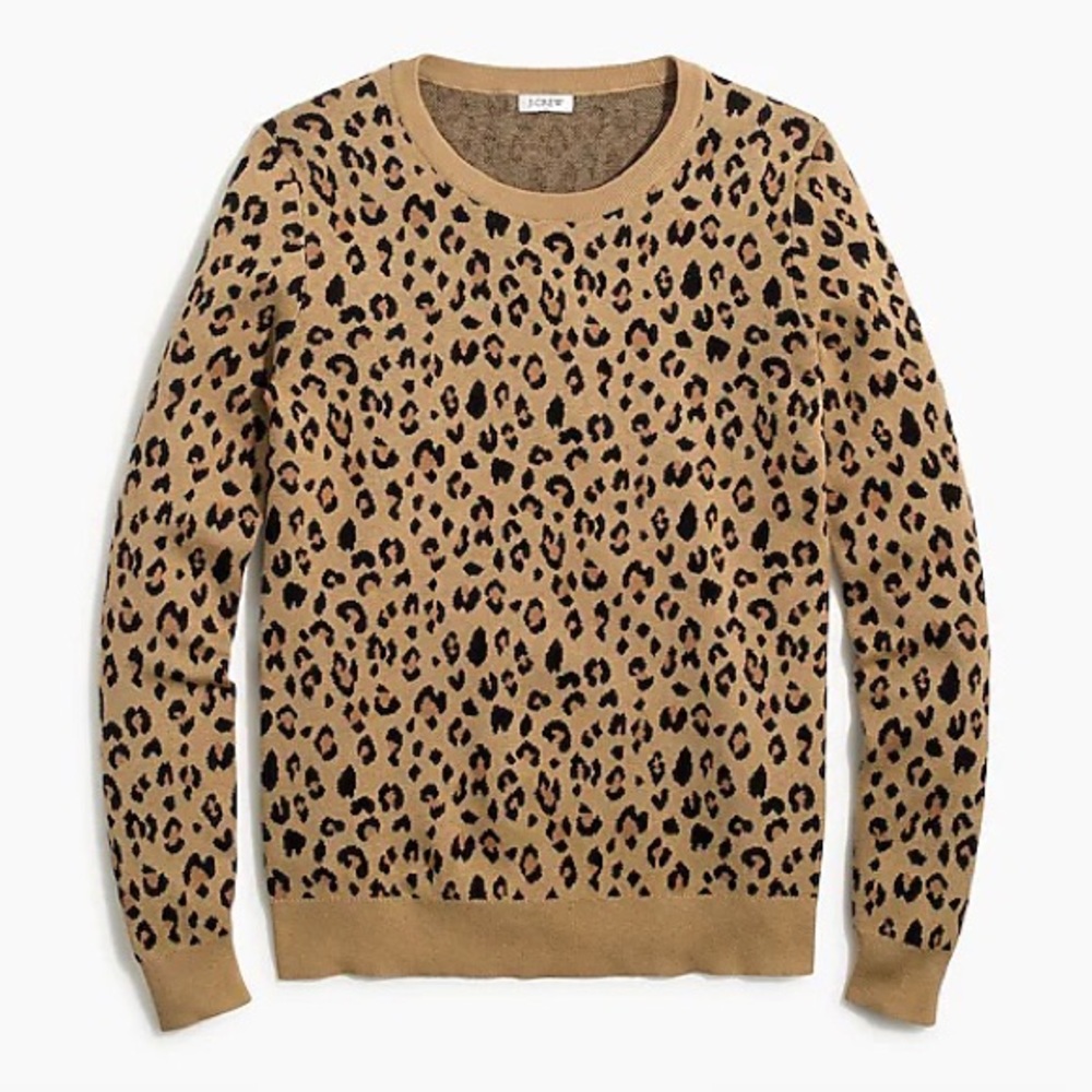 Like New J. Crew cheetah teddie 100% Cotton